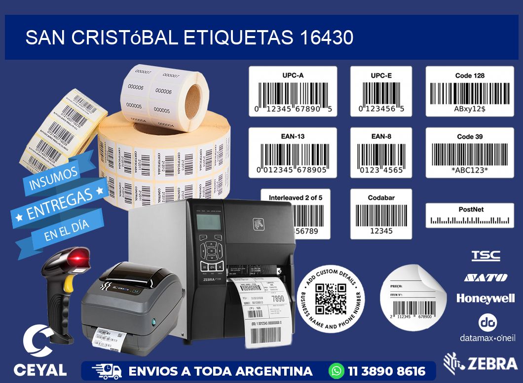 San Cristóbal etiquetas 16430