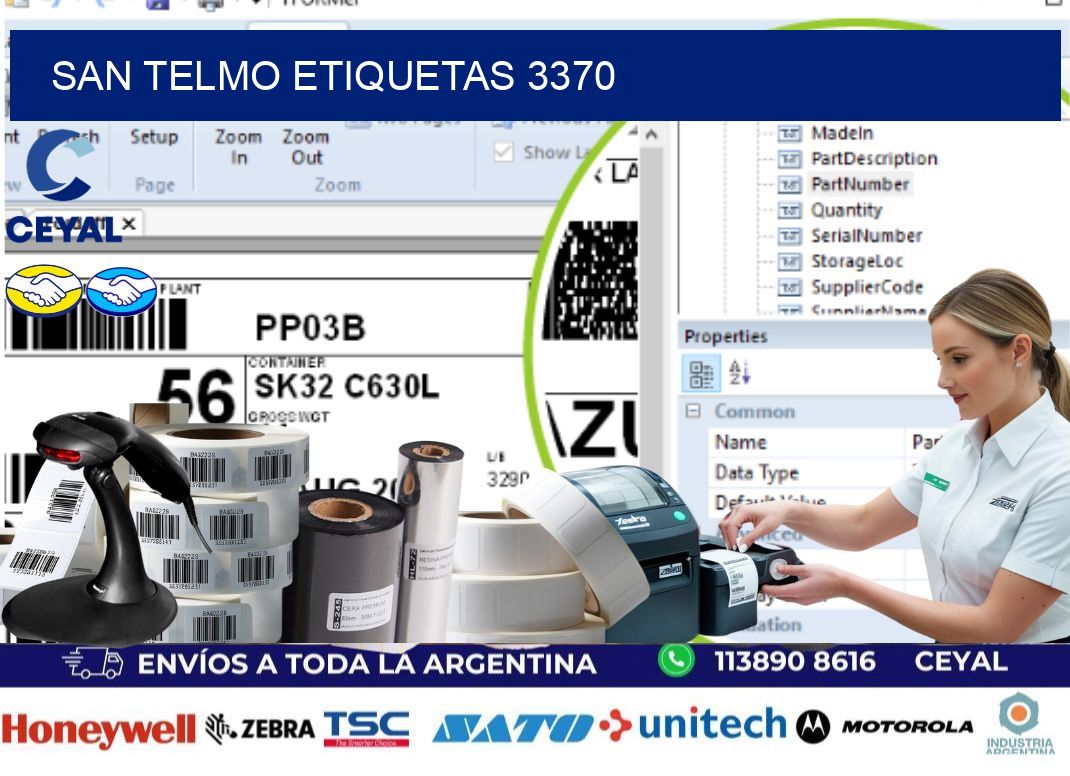 San Telmo etiquetas 3370