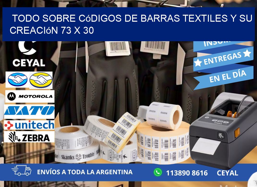 Todo sobre Códigos de Barras Textiles y su Creación 73 x 30