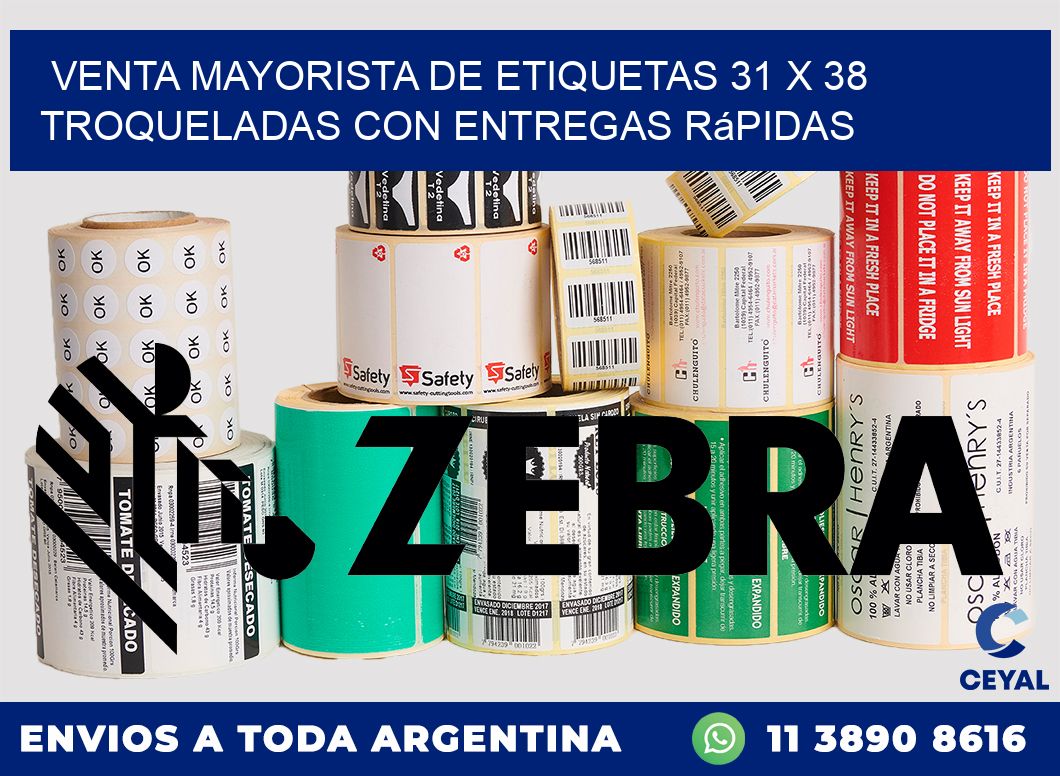 Venta mayorista de etiquetas 31 x 38 troqueladas con entregas rápidas