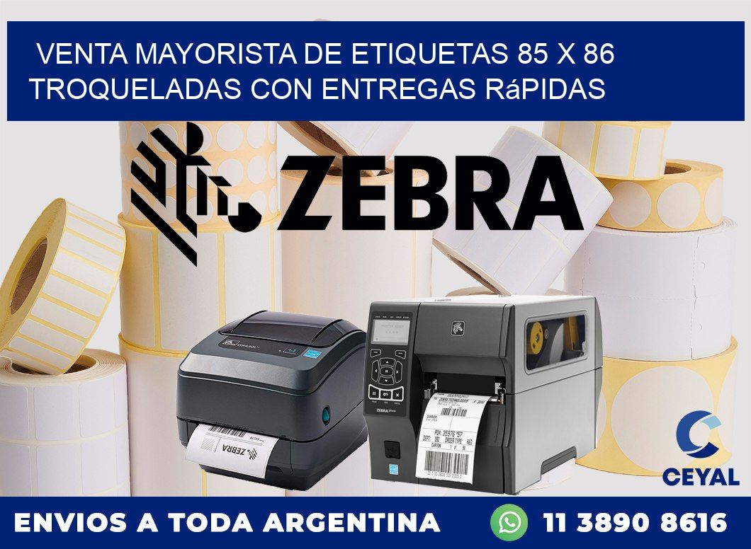 Venta mayorista de etiquetas 85 x 86 troqueladas con entregas rápidas