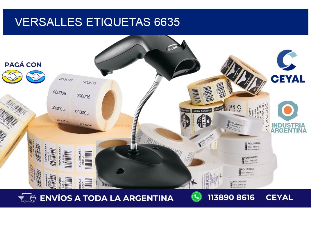 Versalles etiquetas 6635
