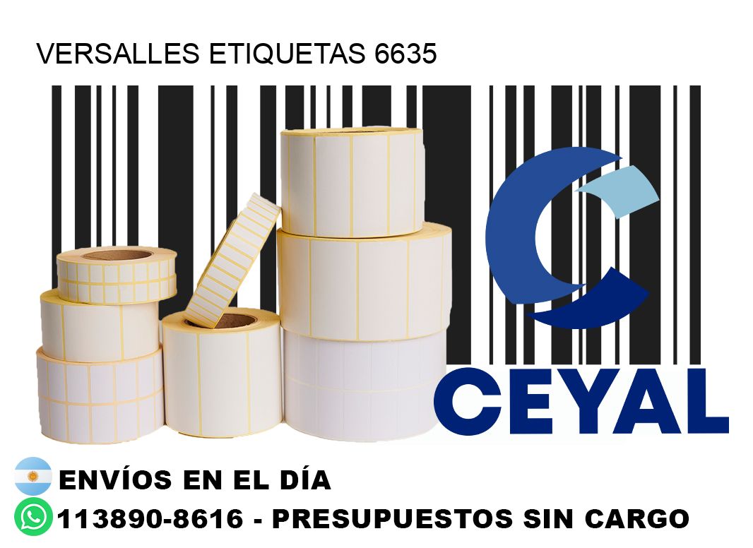 Versalles etiquetas 6635