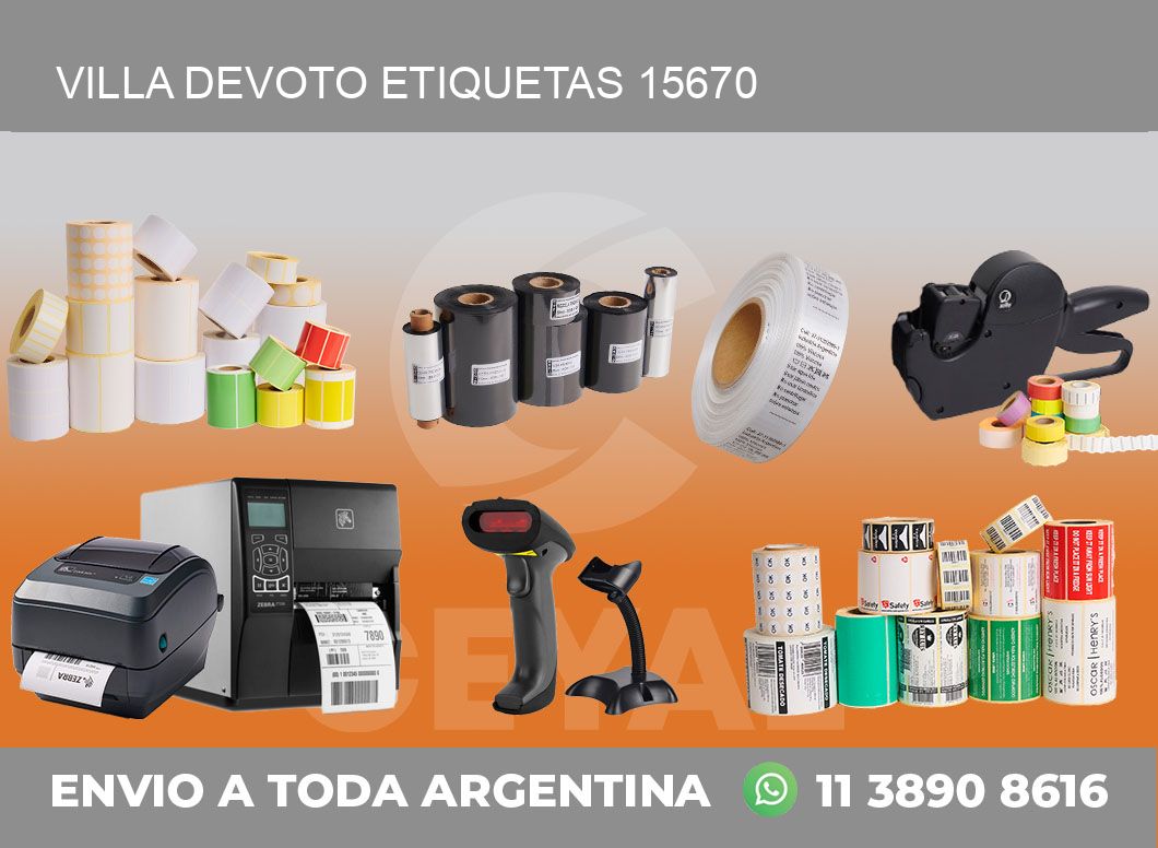 Villa Devoto etiquetas 15670