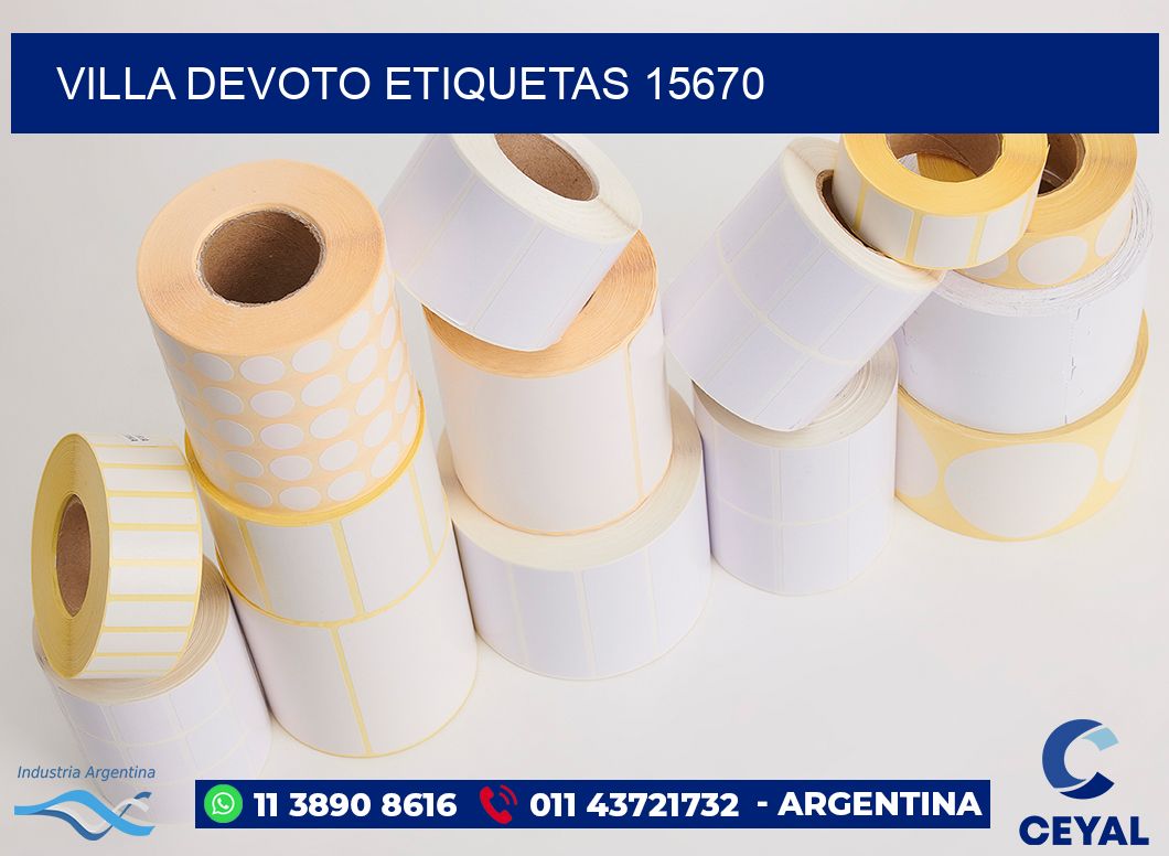 Villa Devoto etiquetas 15670