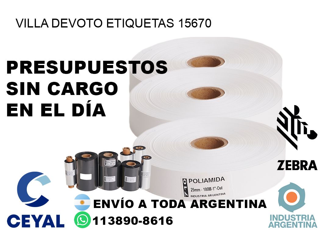 Villa Devoto etiquetas 15670
