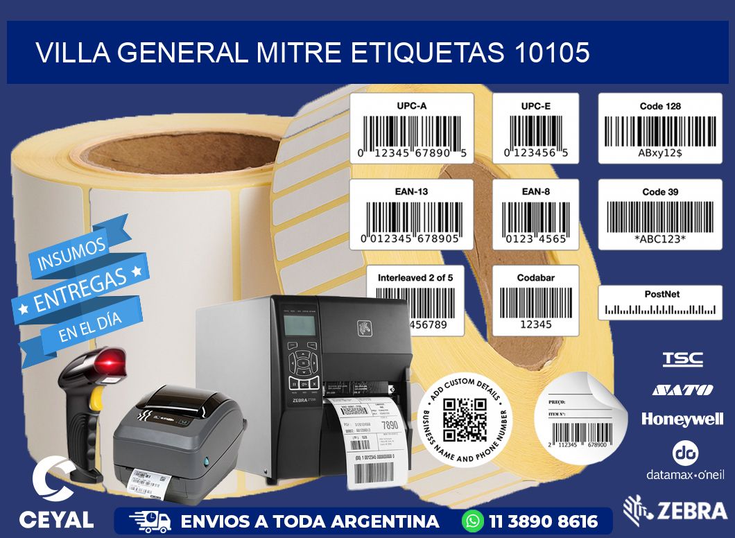 Villa General Mitre etiquetas 10105