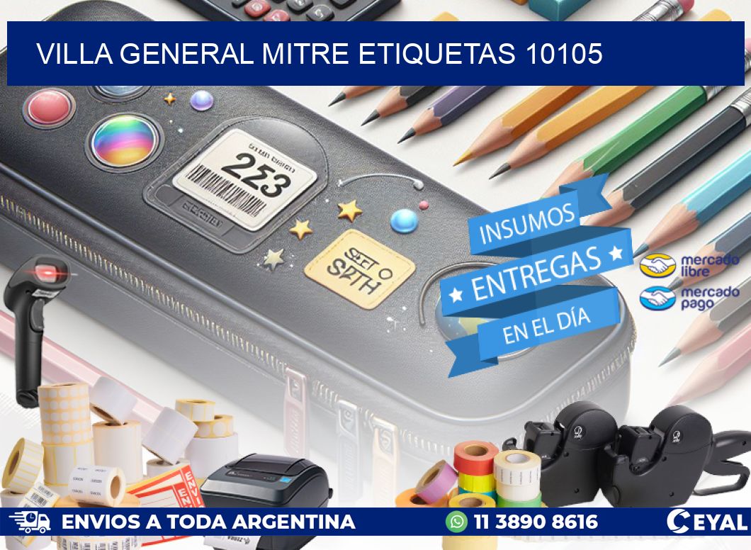 Villa General Mitre etiquetas 10105