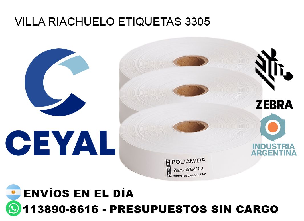 Villa Riachuelo etiquetas 3305