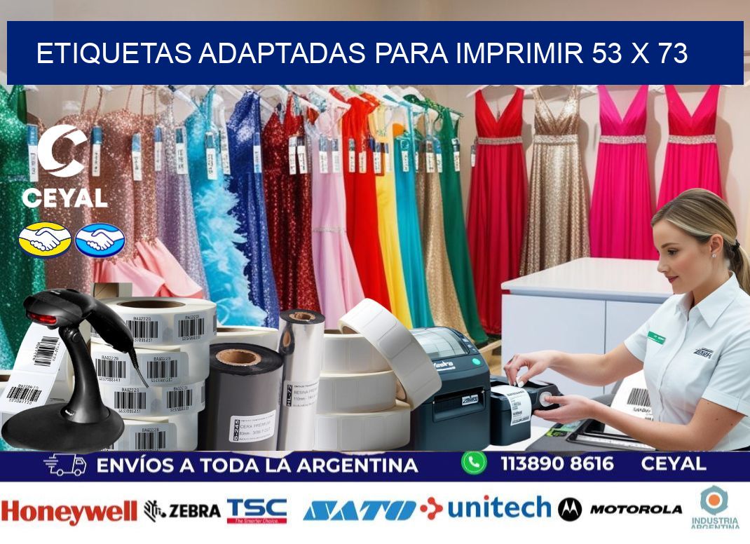 etiquetas adaptadas para imprimir 53 x 73