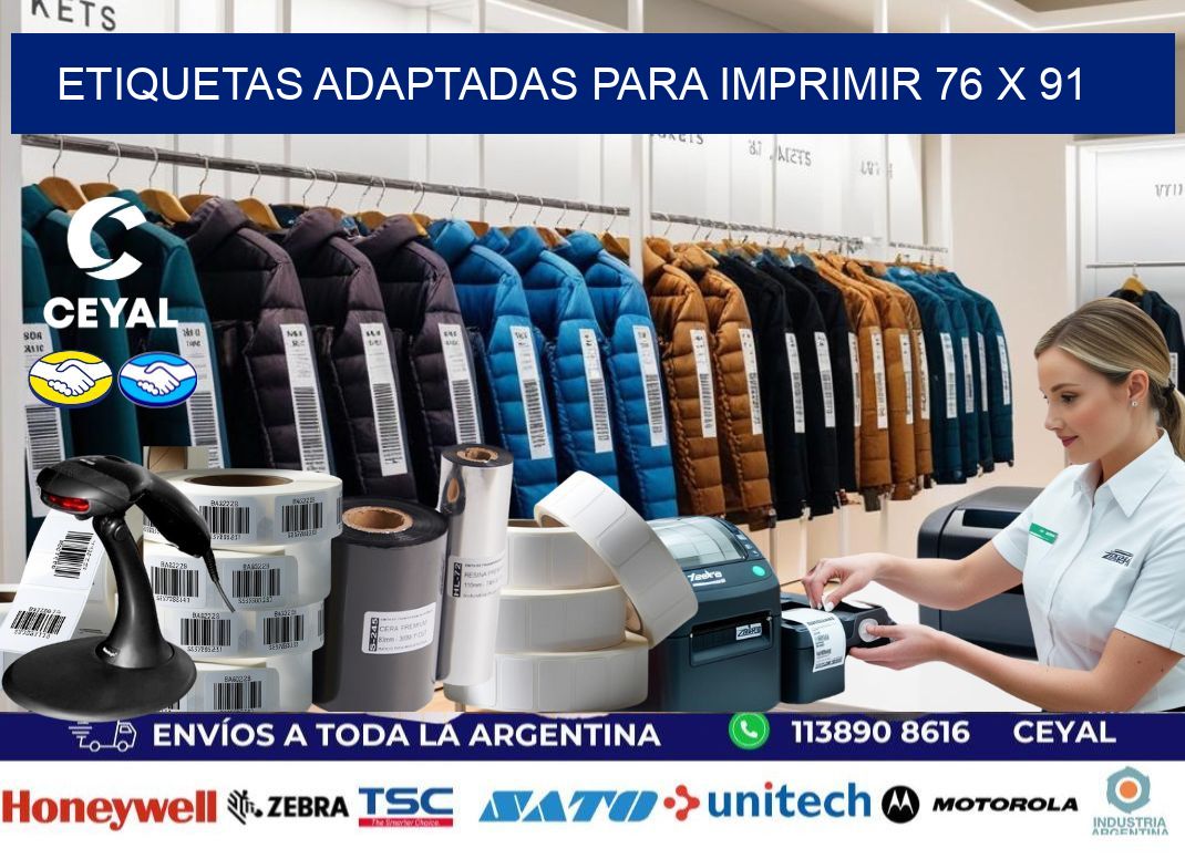 etiquetas adaptadas para imprimir 76 x 91