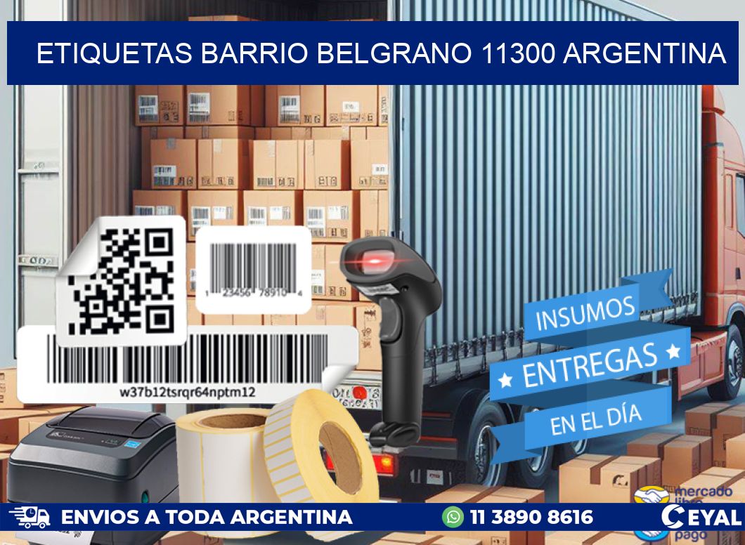etiquetas barrio belgrano 11300 argentina