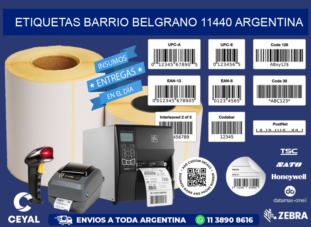 etiquetas barrio belgrano 11440 argentina