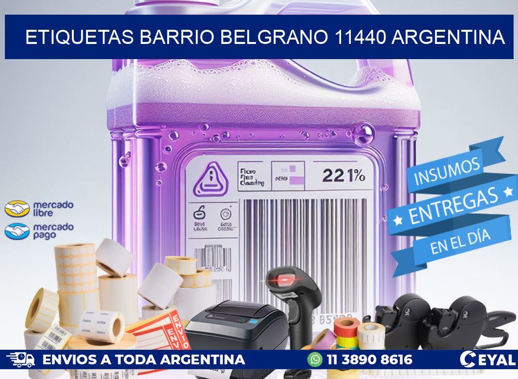 etiquetas barrio belgrano 11440 argentina