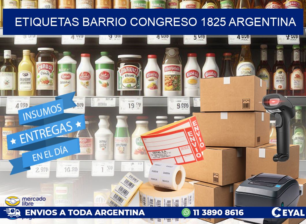 etiquetas barrio congreso 1825 argentina