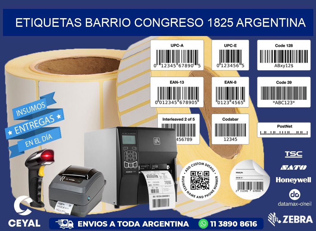 etiquetas barrio congreso 1825 argentina