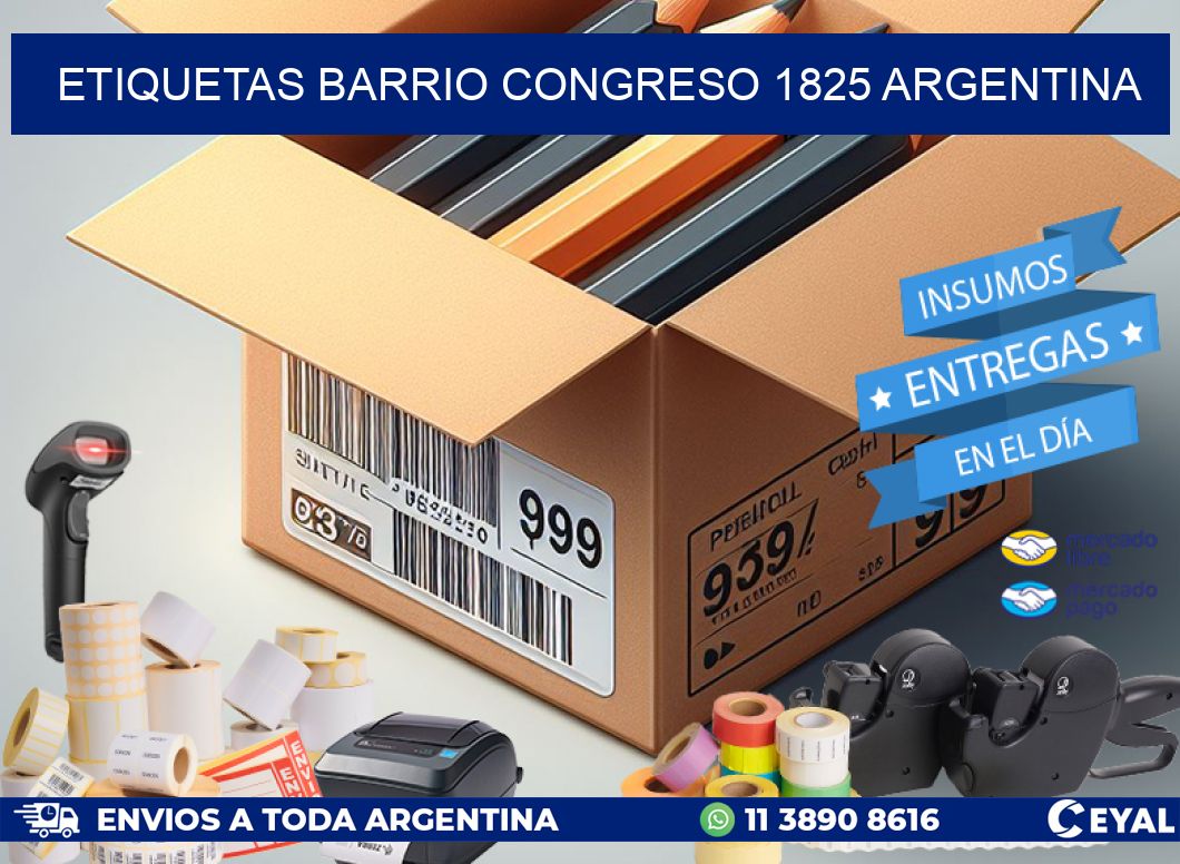 etiquetas barrio congreso 1825 argentina