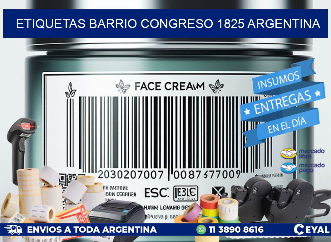 etiquetas barrio congreso 1825 argentina