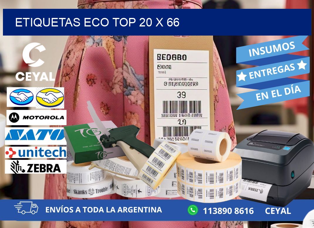 etiquetas eco top 20 x 66