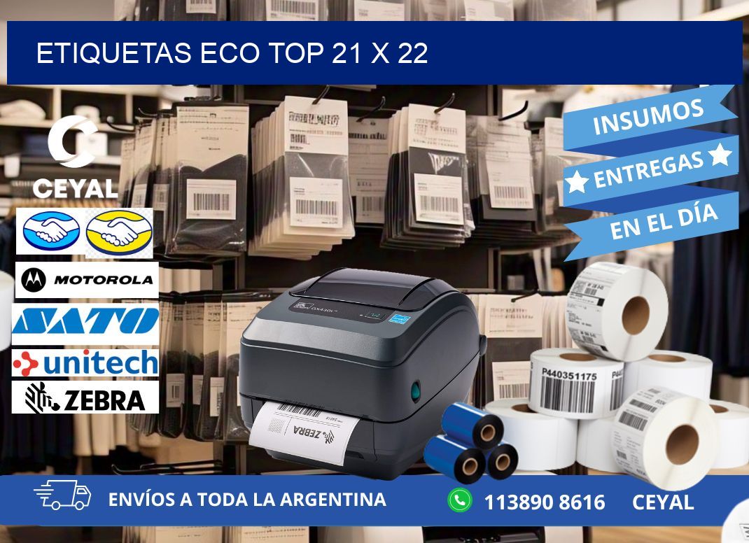 etiquetas eco top 21 x 22