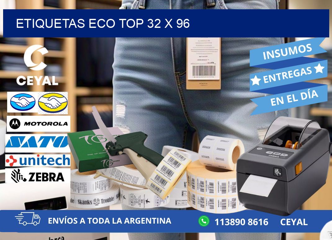 etiquetas eco top 32 x 96