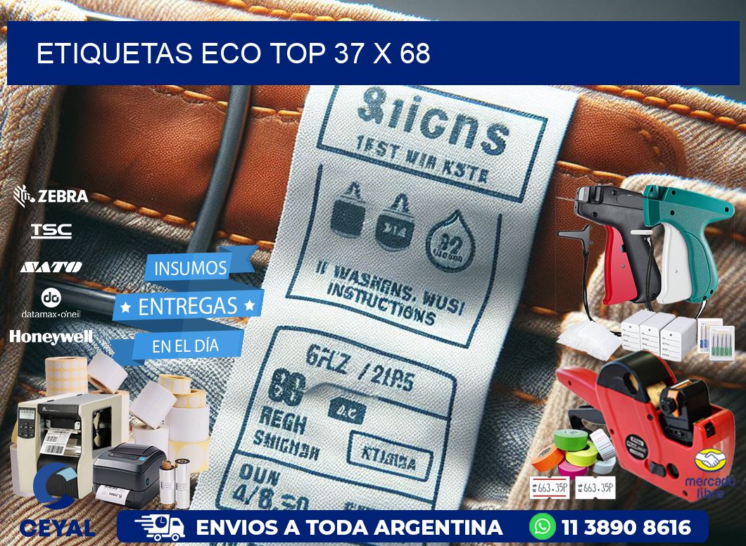 etiquetas eco top 37 x 68