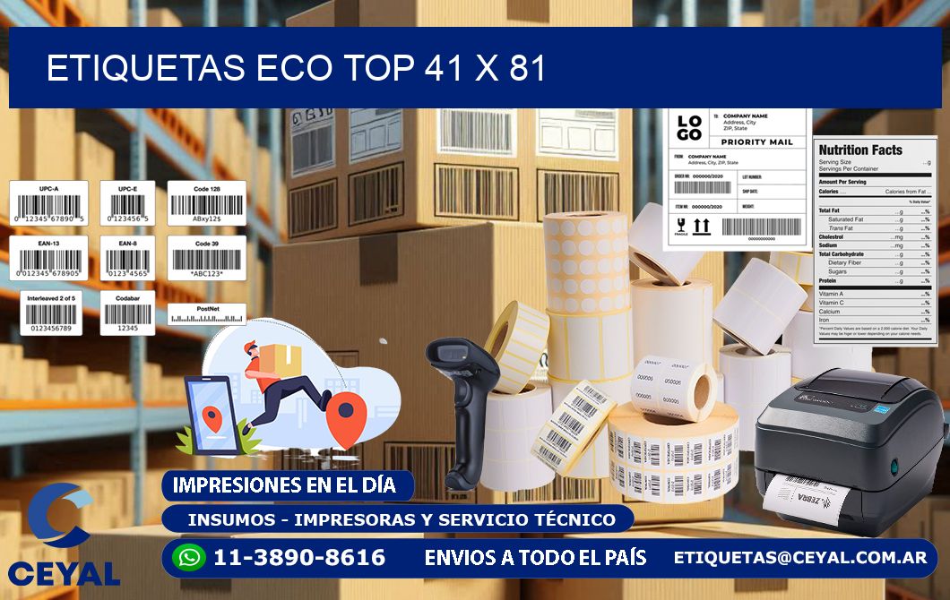 etiquetas eco top 41 x 81