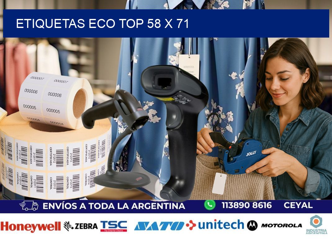 etiquetas eco top 58 x 71