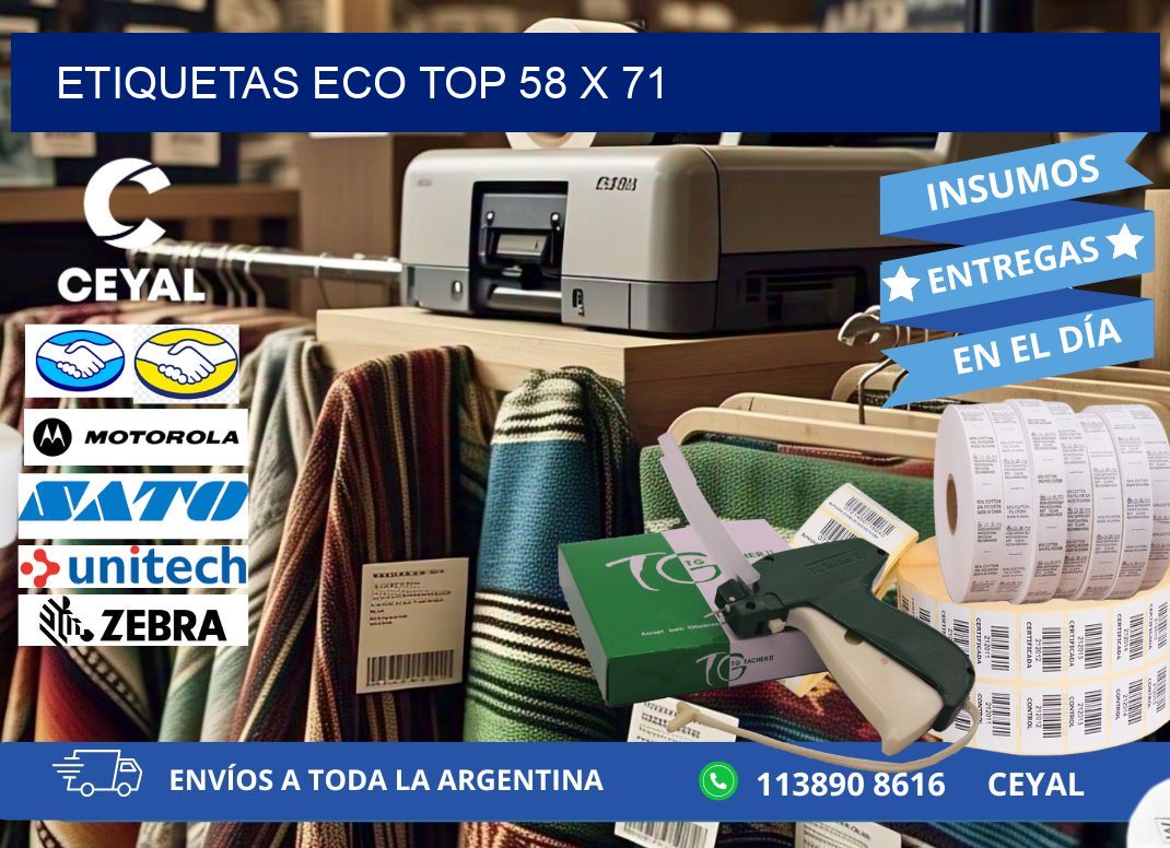 etiquetas eco top 58 x 71