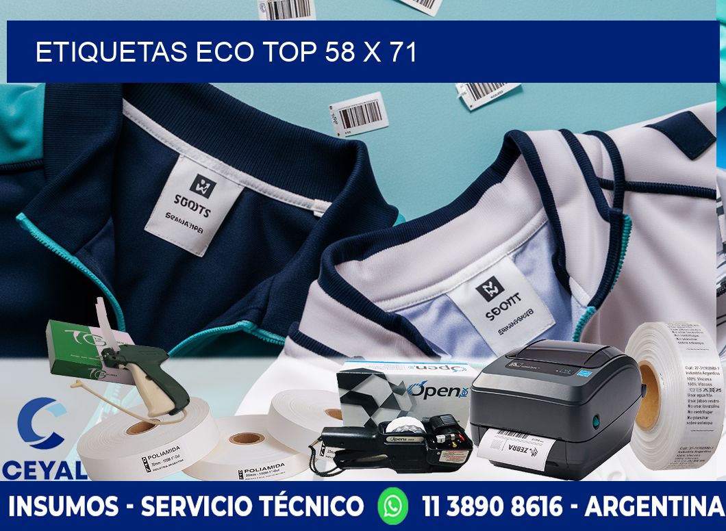 etiquetas eco top 58 x 71