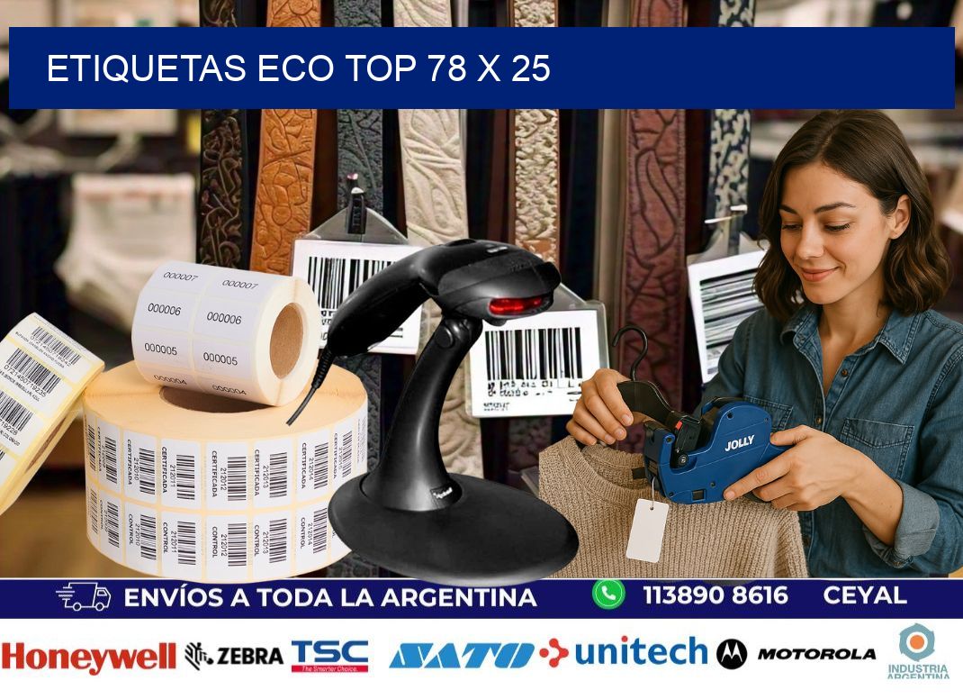 etiquetas eco top 78 x 25