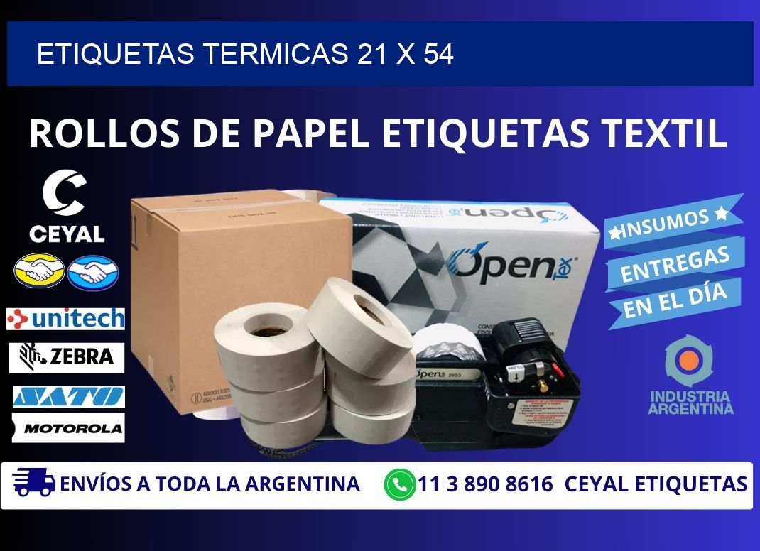 etiquetas termicas 21 x 54