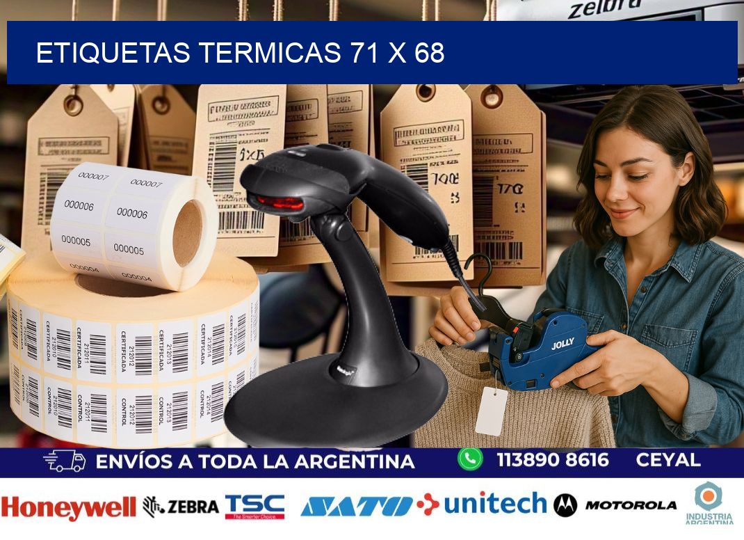 etiquetas termicas 71 x 68