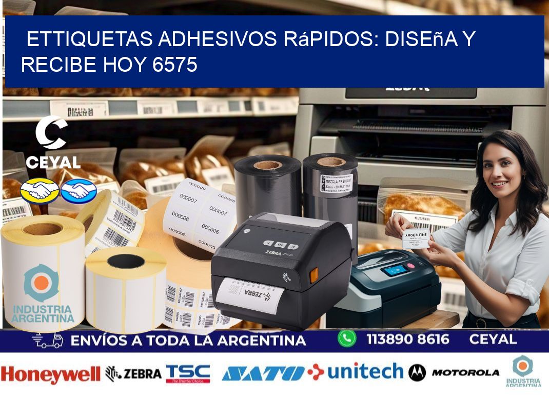 ettiquetas Adhesivos Rápidos: Diseña y Recibe Hoy 6575