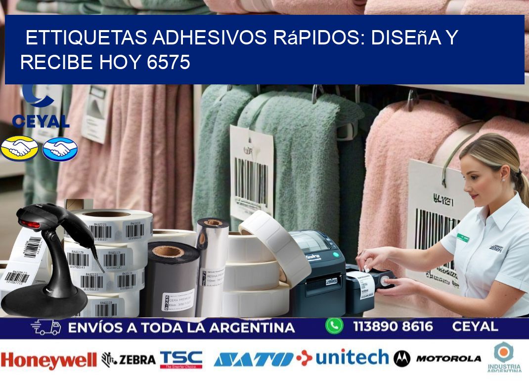ettiquetas Adhesivos Rápidos: Diseña y Recibe Hoy 6575