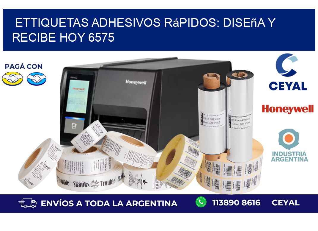 ettiquetas Adhesivos Rápidos: Diseña y Recibe Hoy 6575