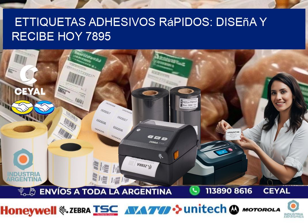 ettiquetas Adhesivos Rápidos: Diseña y Recibe Hoy 7895