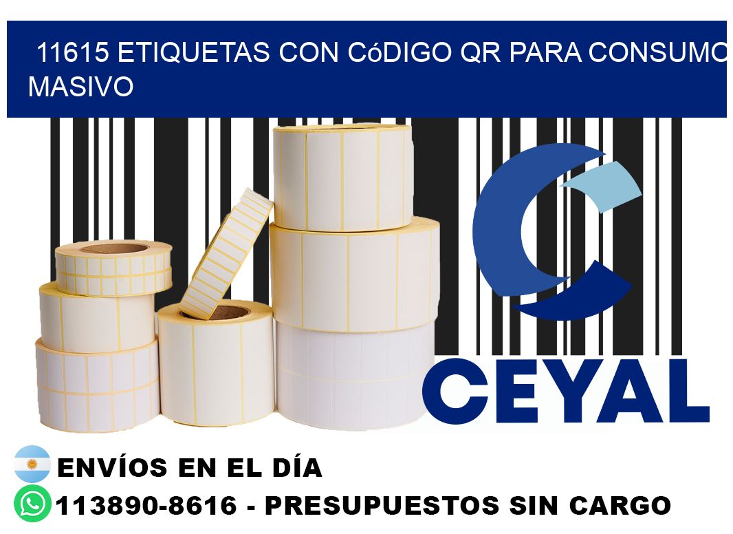 11615 Etiquetas con código QR para consumo masivo