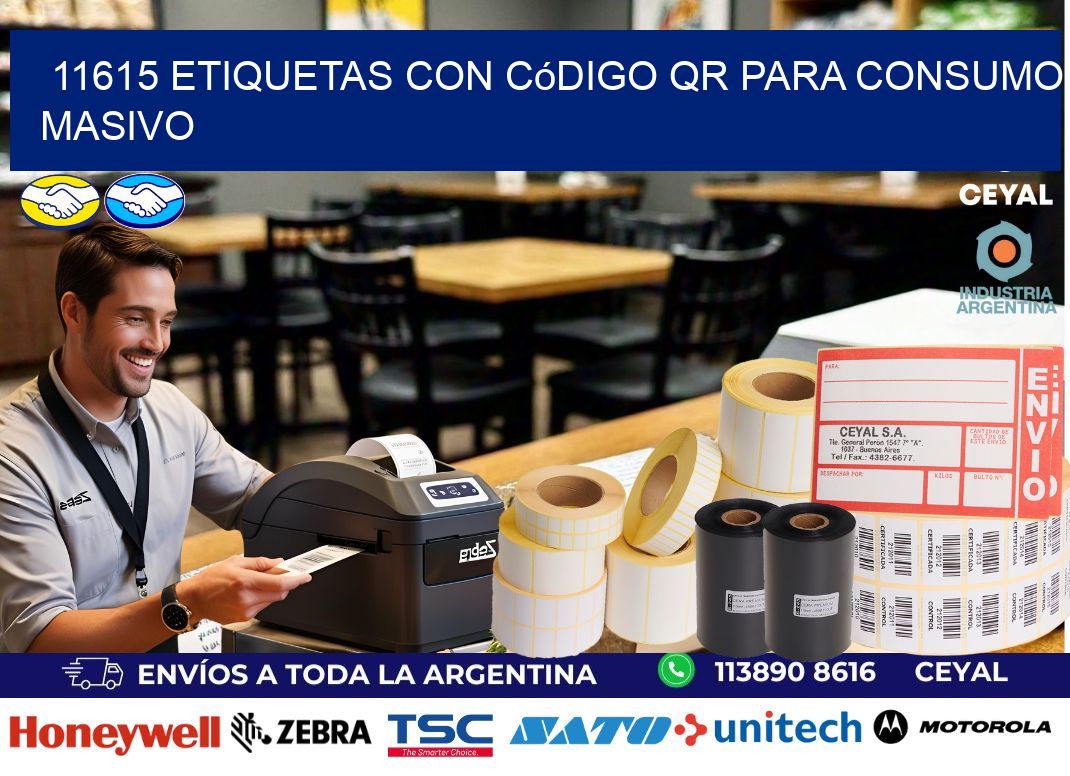 11615 Etiquetas con código QR para consumo masivo
