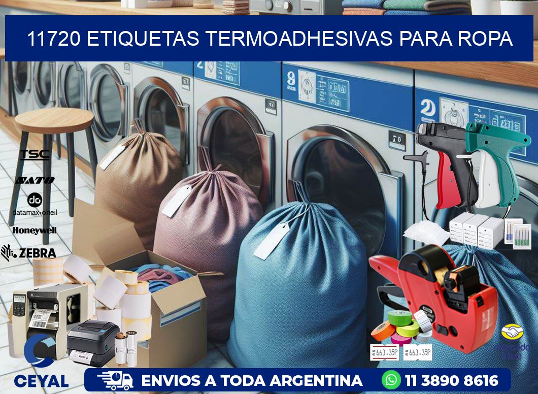 11720 Etiquetas termoadhesivas para ropa