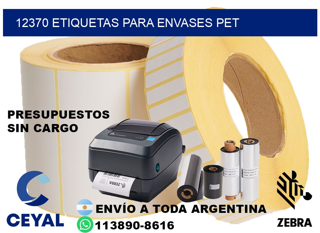 12370 Etiquetas para envases PET