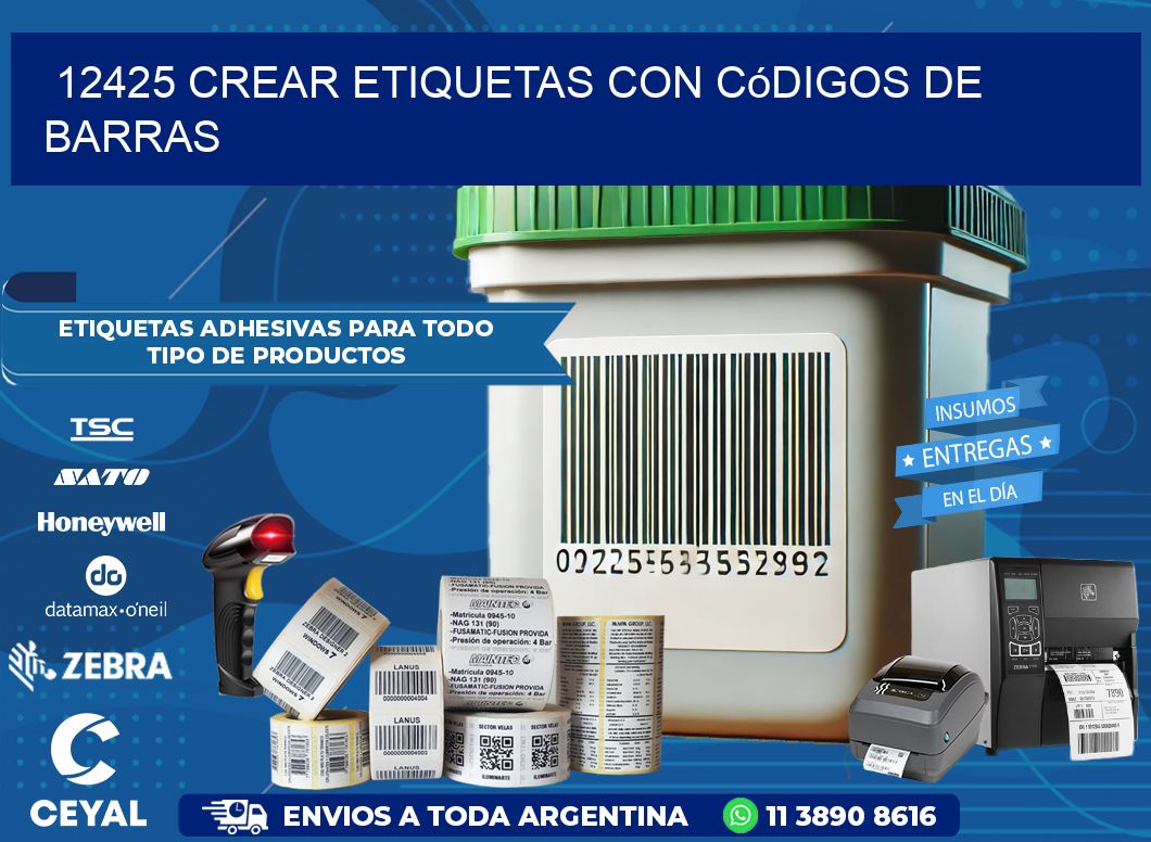 12425 Crear etiquetas con códigos de barras