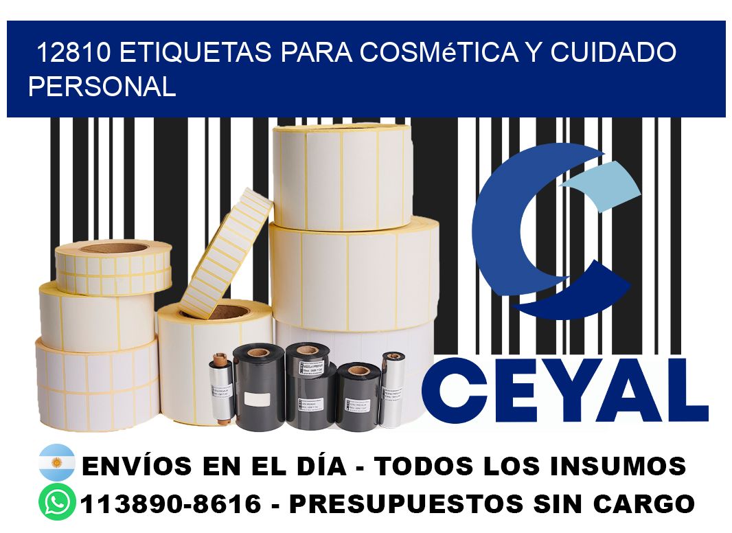12810 Etiquetas para cosmética y cuidado personal
