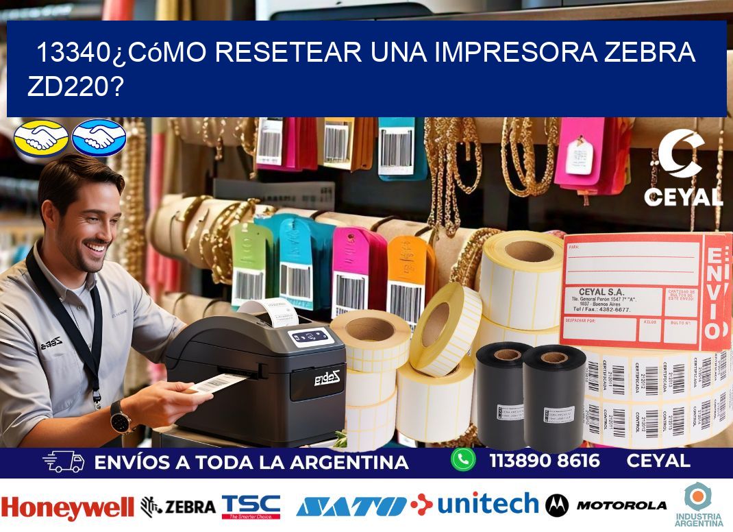 13340¿Cómo resetear una impresora Zebra ZD220?