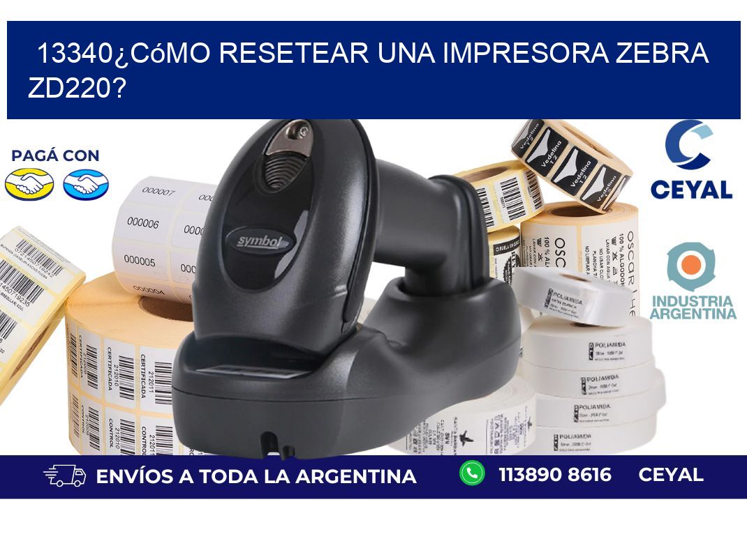 13340¿Cómo resetear una impresora Zebra ZD220?