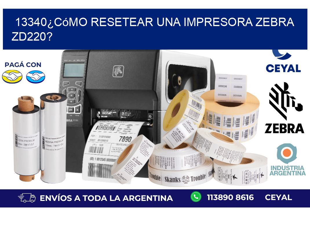 13340¿Cómo resetear una impresora Zebra ZD220?