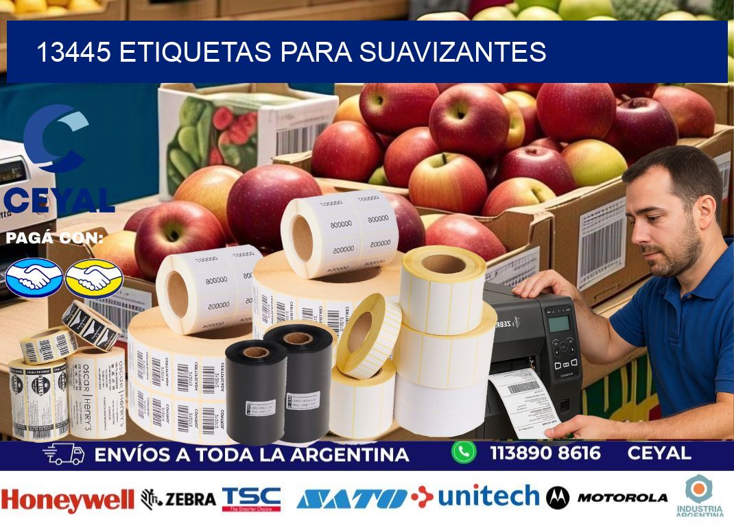 13445 Etiquetas para suavizantes