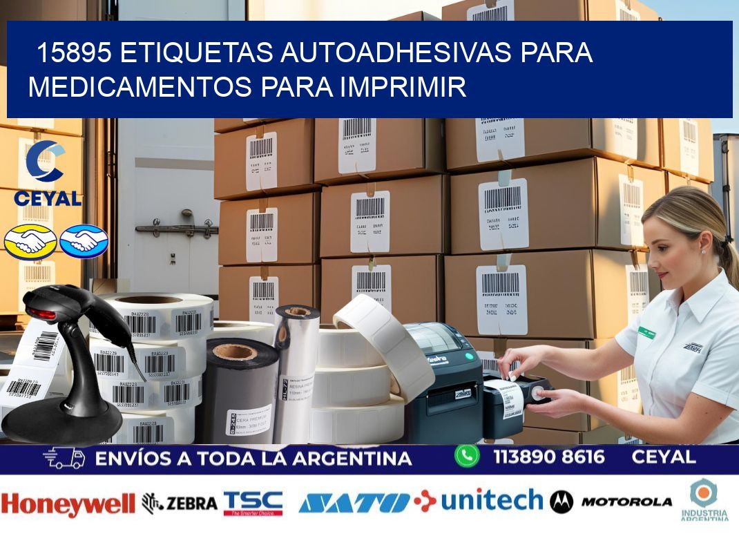 15895 Etiquetas autoadhesivas para medicamentos para imprimir