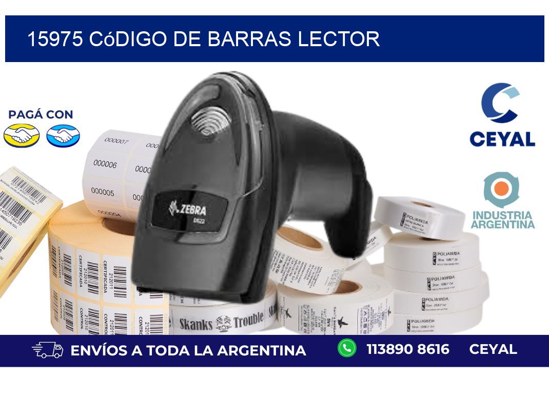 15975 Código de barras lector