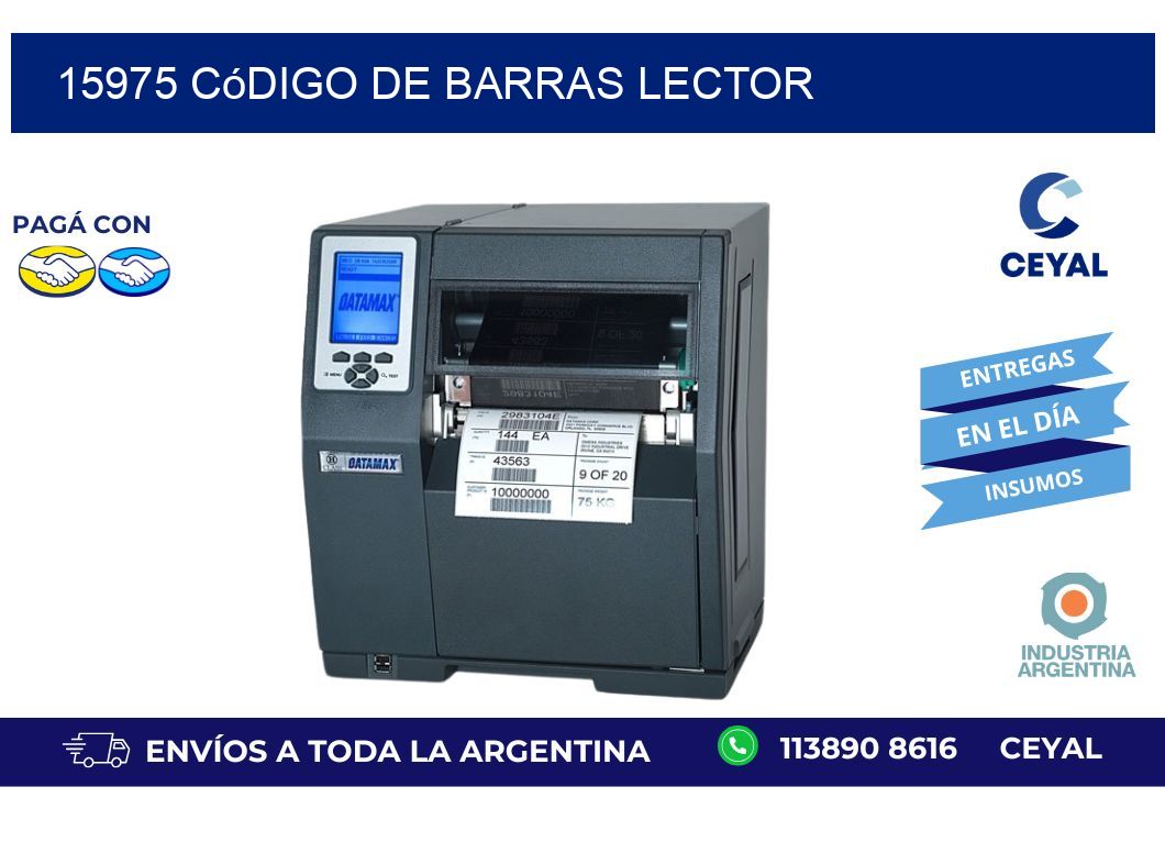 15975 Código de barras lector